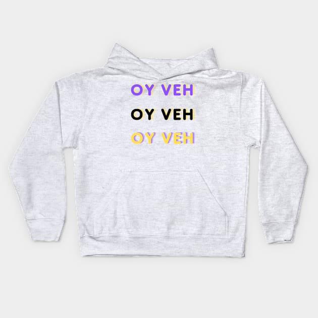 Oy Veh - 3 Pack Kids Hoodie by stickersbyjori